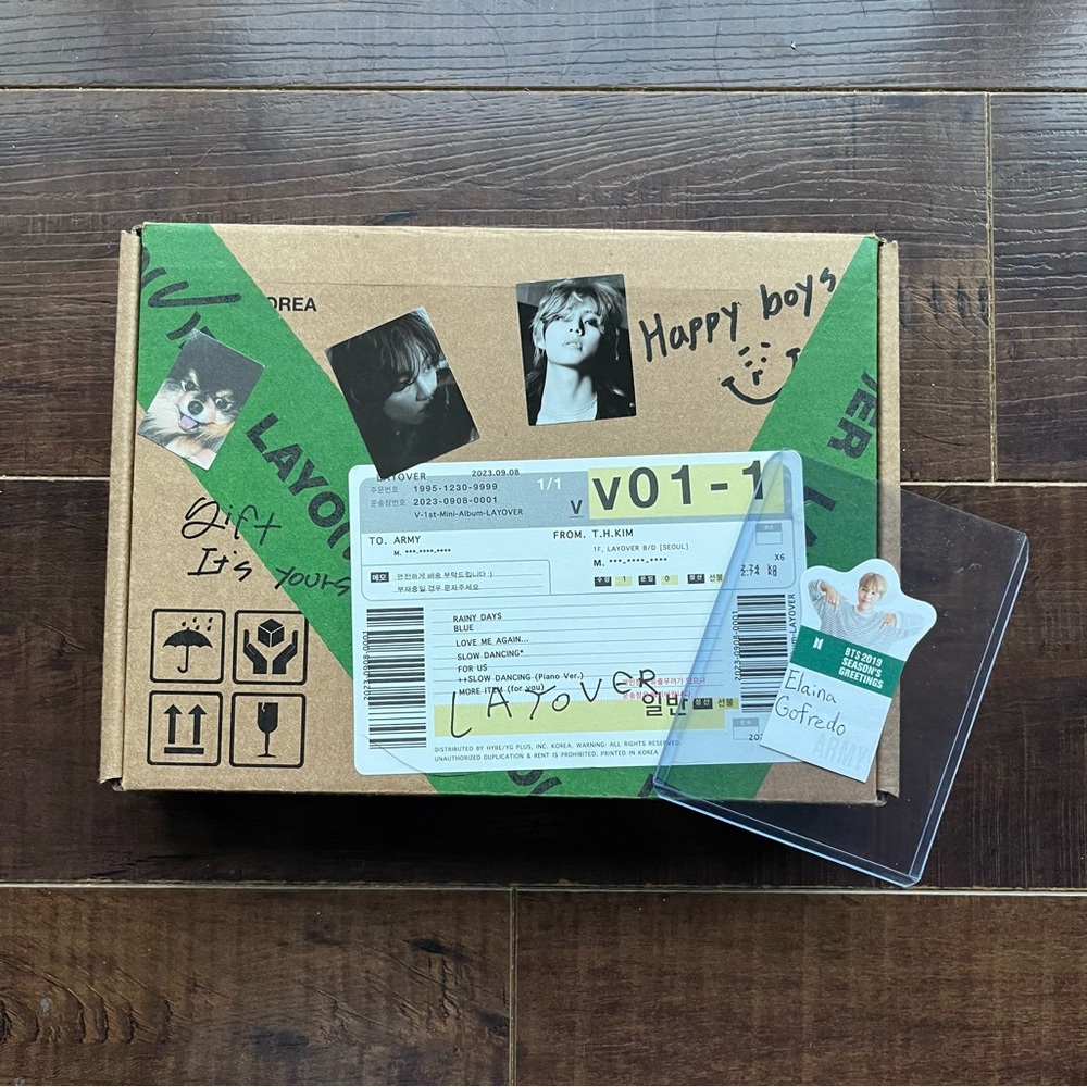 BTS Taehyung Korean Kpop Layover Album Set!